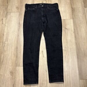Abercrombie & Fitch Signature Stretch Athletic Slim Jeans Black Denim 36x32